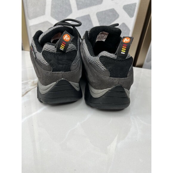 MERRELL Men Moab WP Hiking Shoes Beluga Sz 9 Waterproof Gray Leather Textile - Picture 5 of 9
